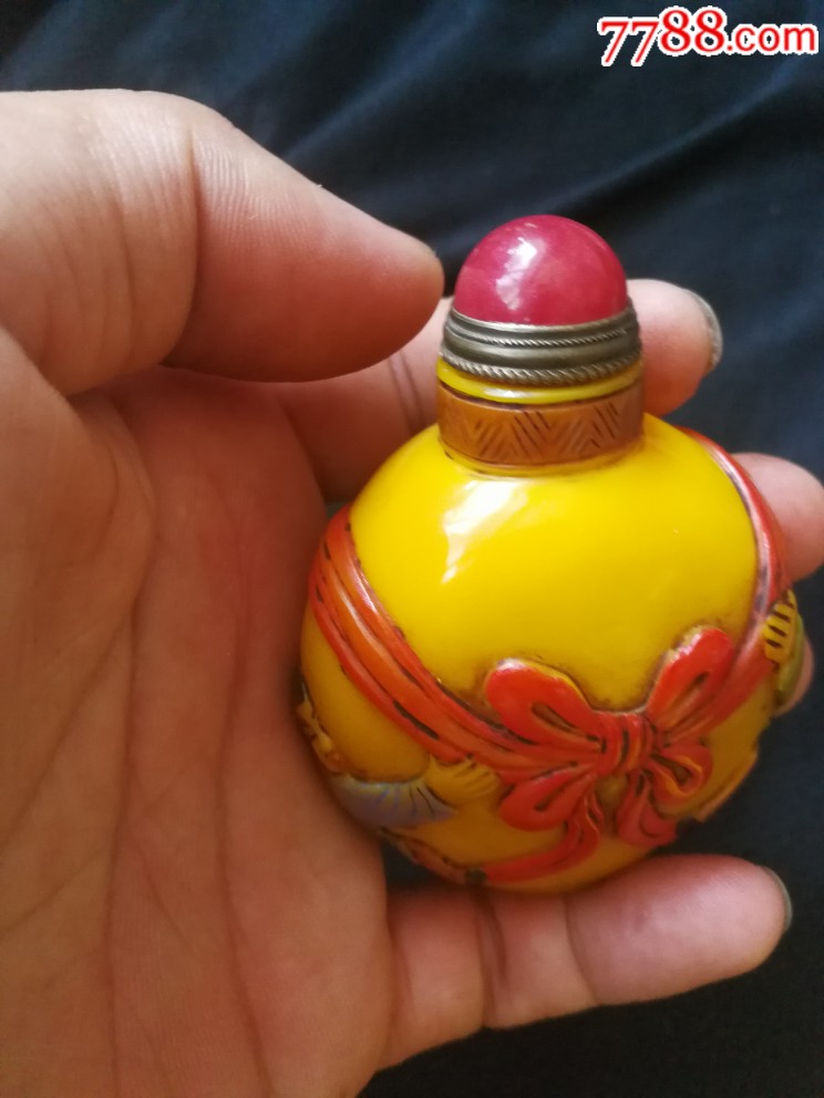 清代老鼻烟壶,包老,老料鼻烟壶颜色漂亮