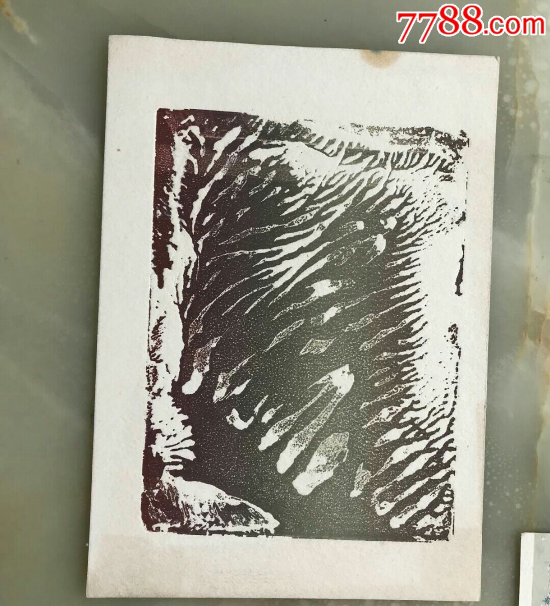 丝漏版画原作十二张,夹在一本1983年《版画世界》总第三期中,此期专版