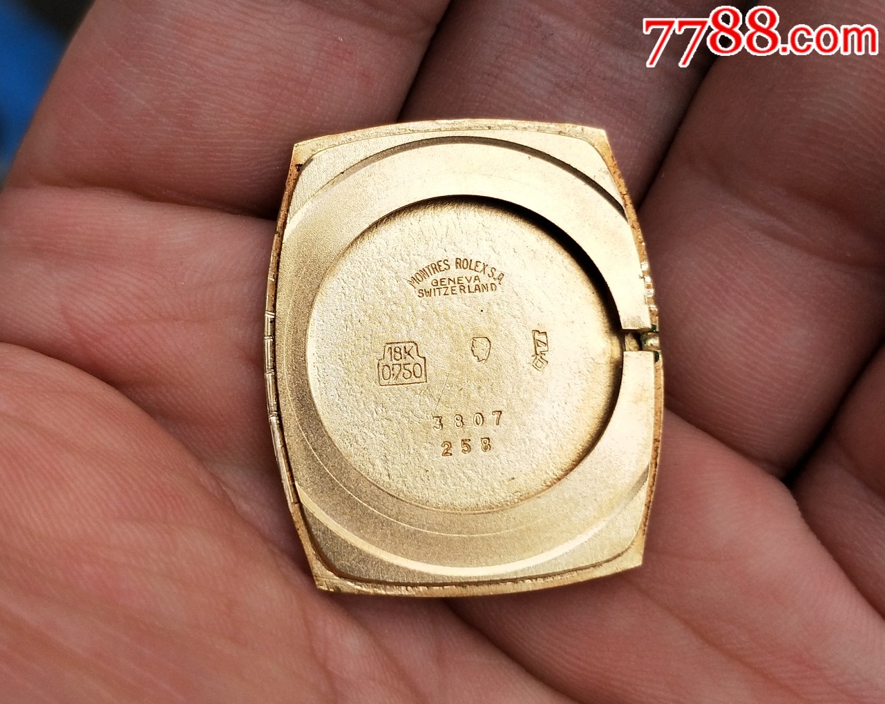 二手手表瑞士古董劳力士切利尼18k实金表带手卷机械表