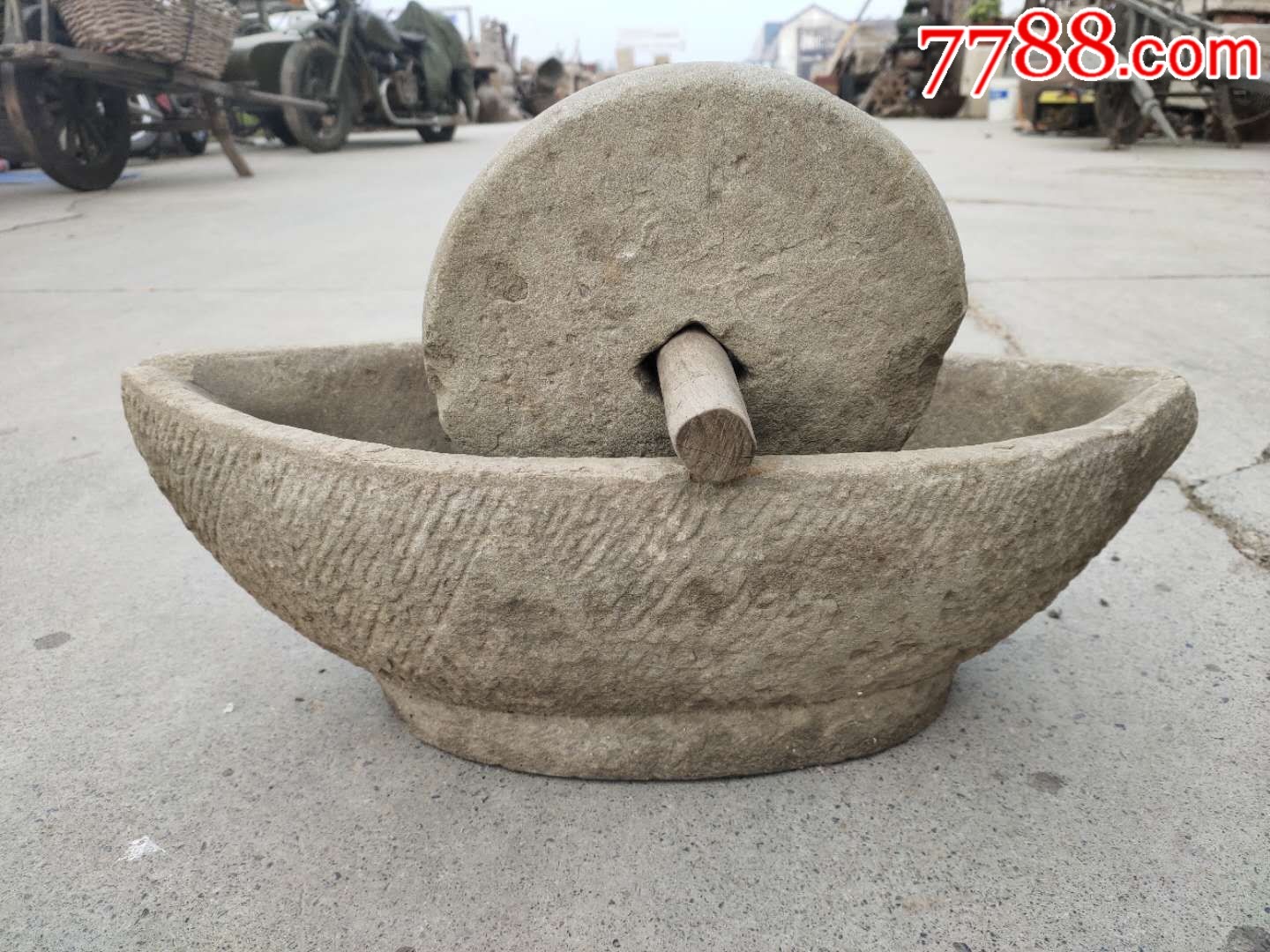 清代石头药碾子