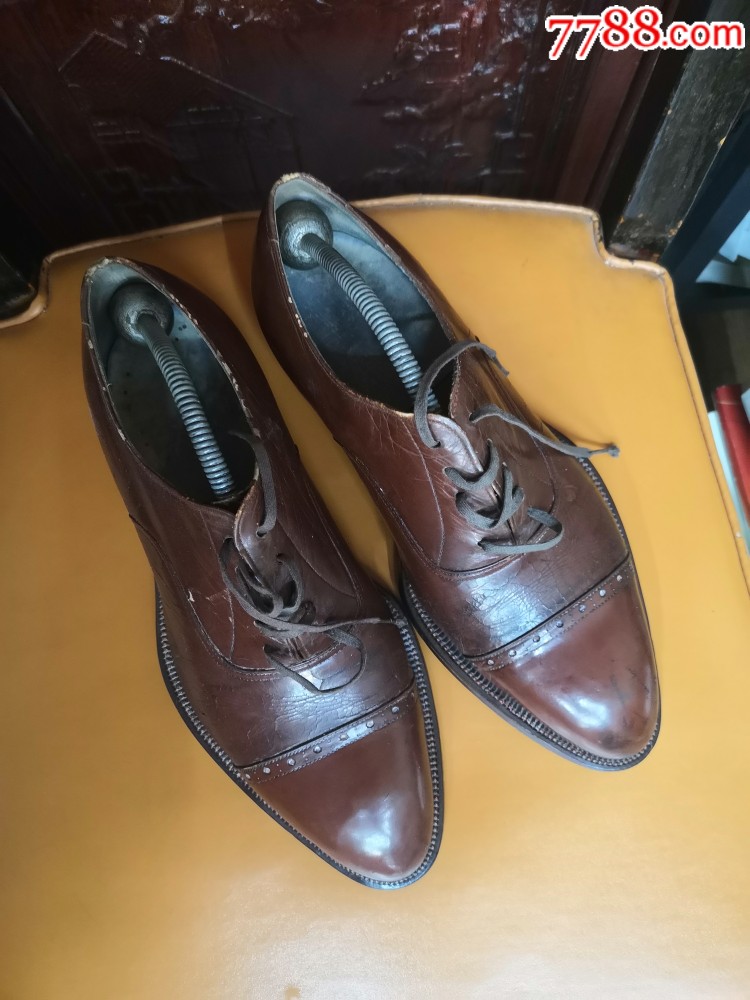 民国时期摩登范皮鞋_价格350.
