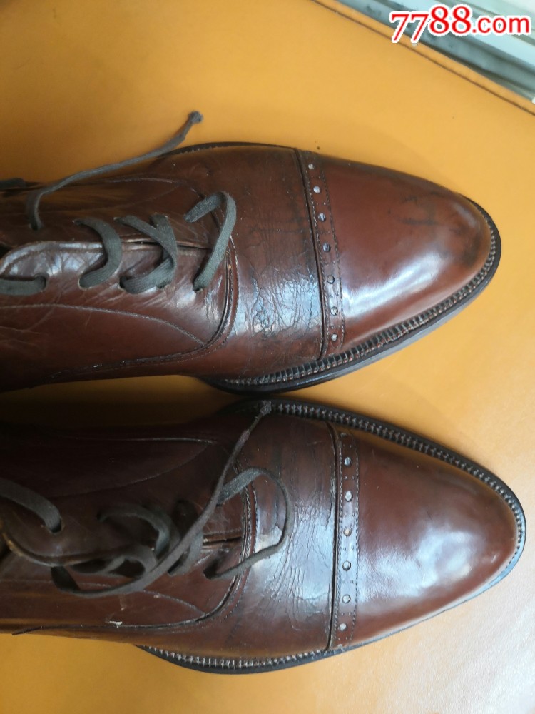 民国时期摩登范皮鞋_价格350.