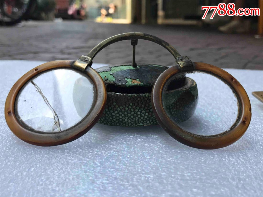 清末民国时期石头眼镜眼镜