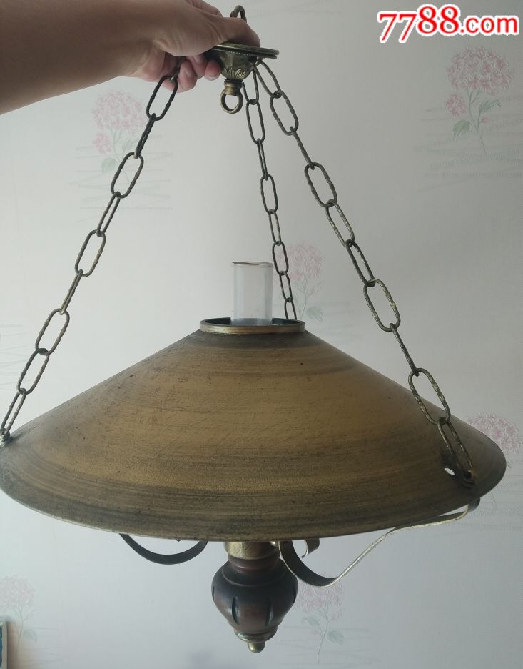 西洋古董家居欧式复古铁制铁艺老式吊灯灯具灯饰收藏残件特价