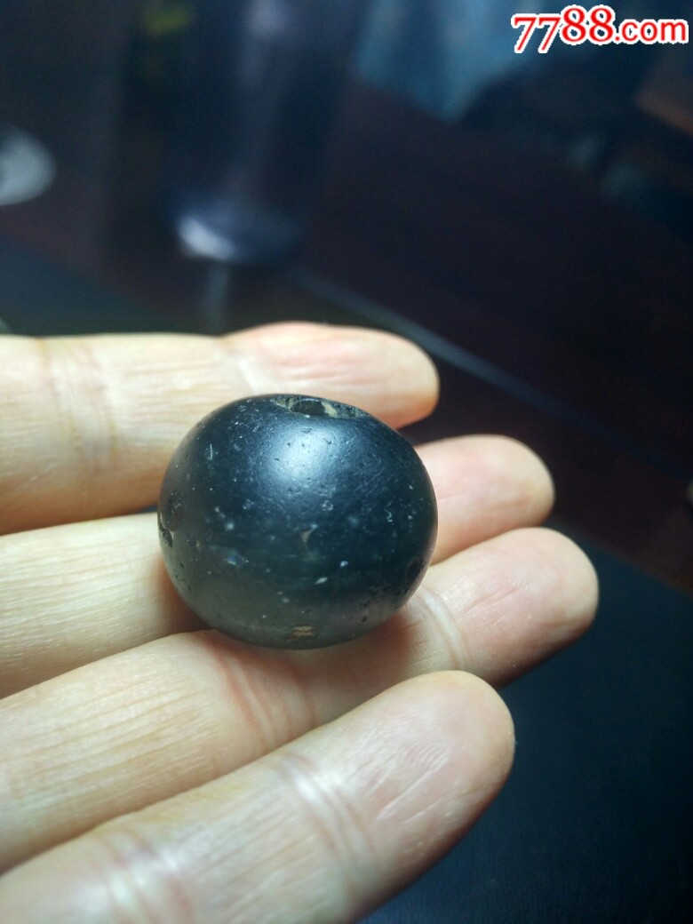 清代老琉璃帽顶珠_价格500.