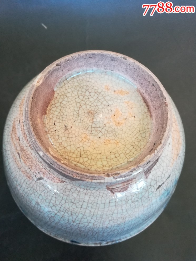 明代仿哥釉青花罐