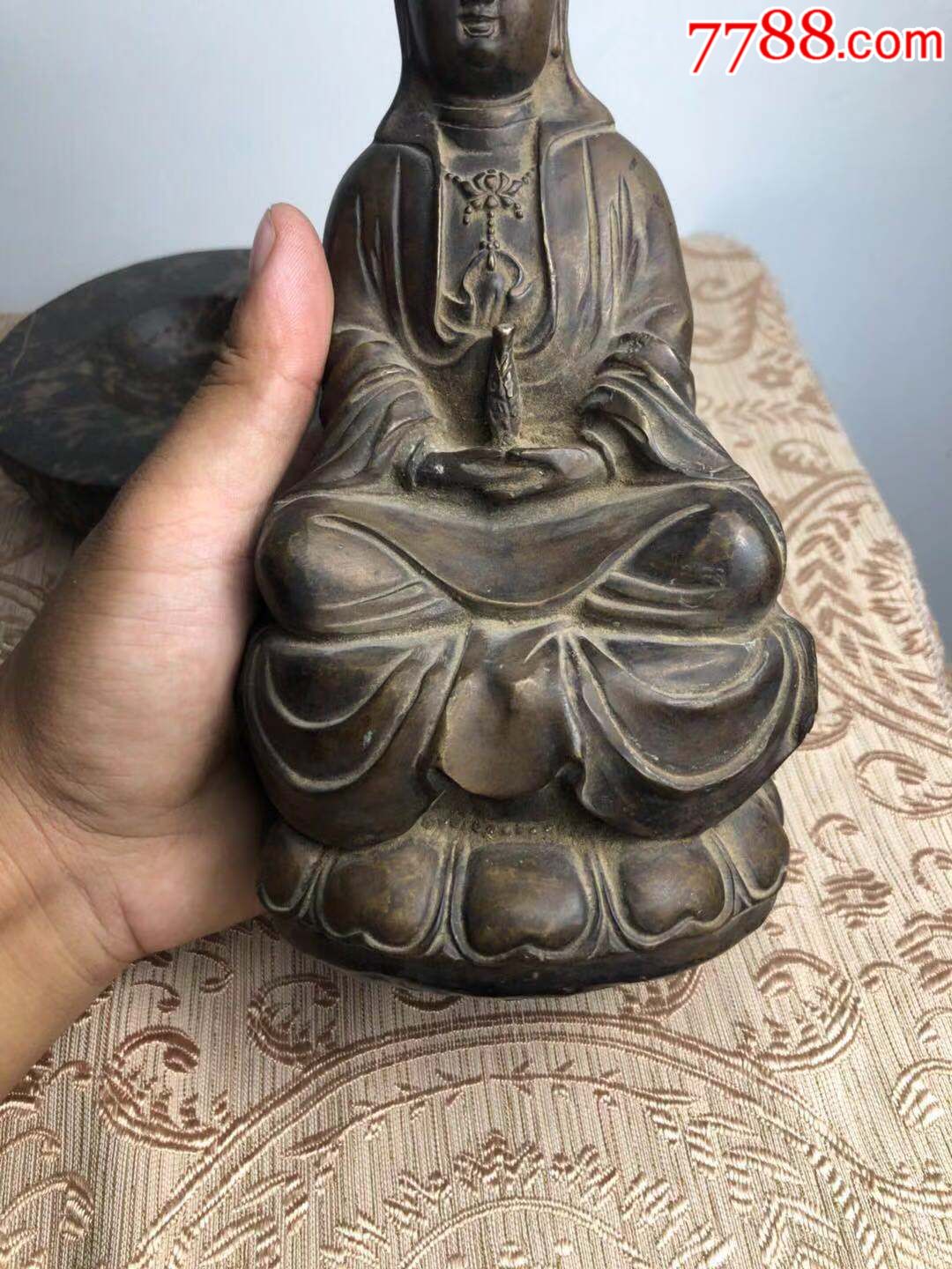 观音像一座,品相完好包浆自然,古朴大气,开脸祥瑞,有缘见者大吉_价格