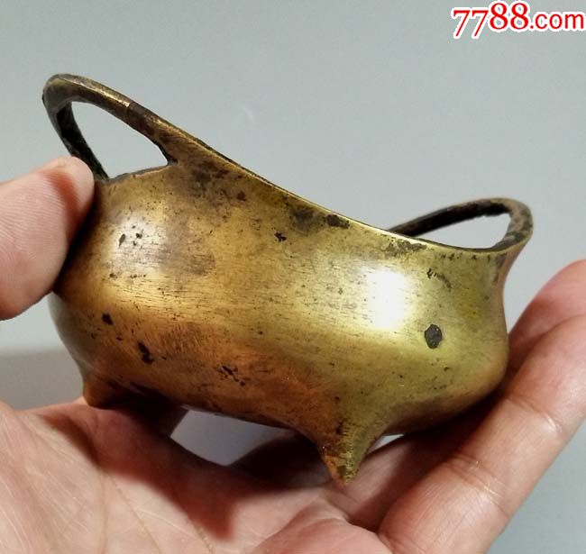 清代极美铜香炉