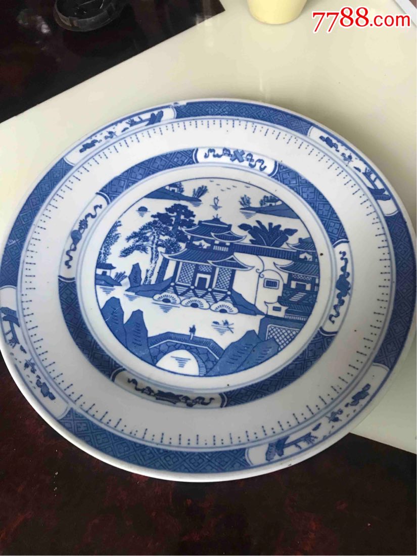 景德镇人民瓷厂出品的梧桐树盘子_价格190.