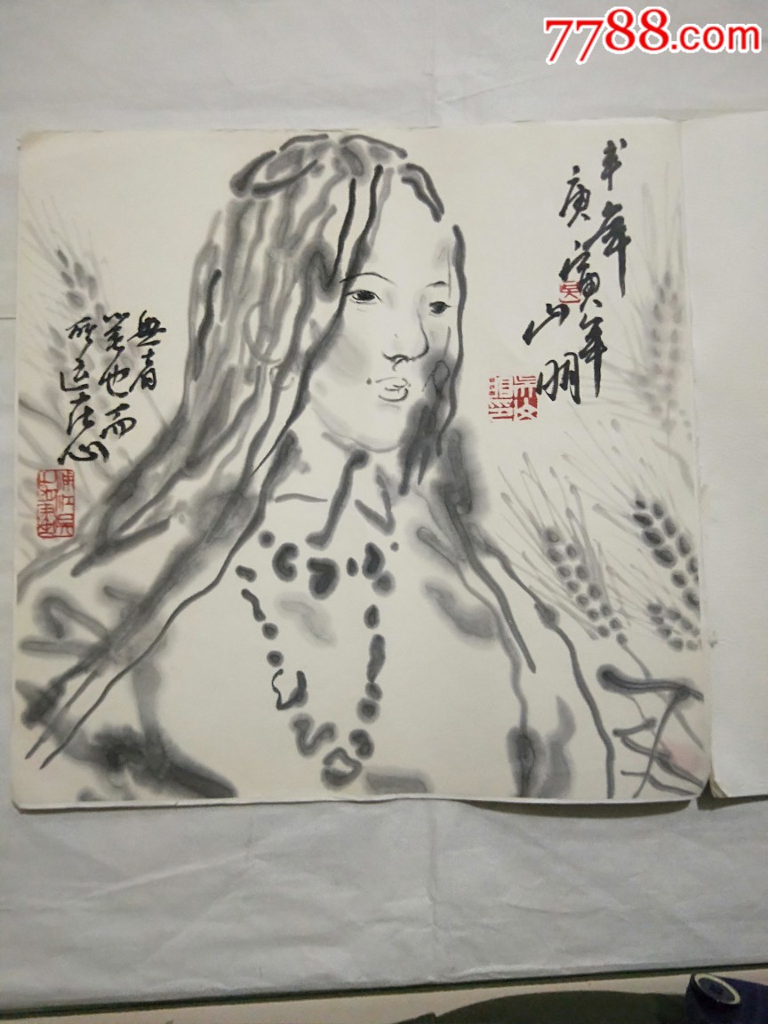 吴山明:人物册页34x34厘米,12幅