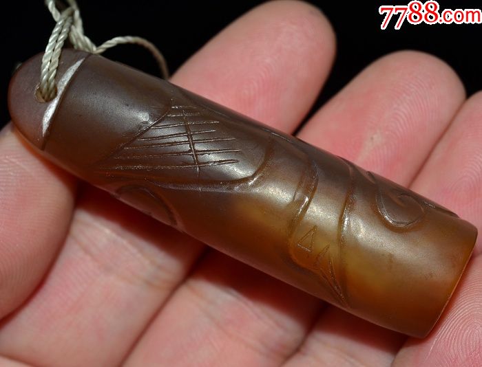 老糖色玛瑙一品鸟鹤立鸡群吉祥长寿老勒子