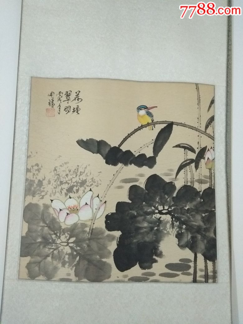 胡开禧荷塘翠羽