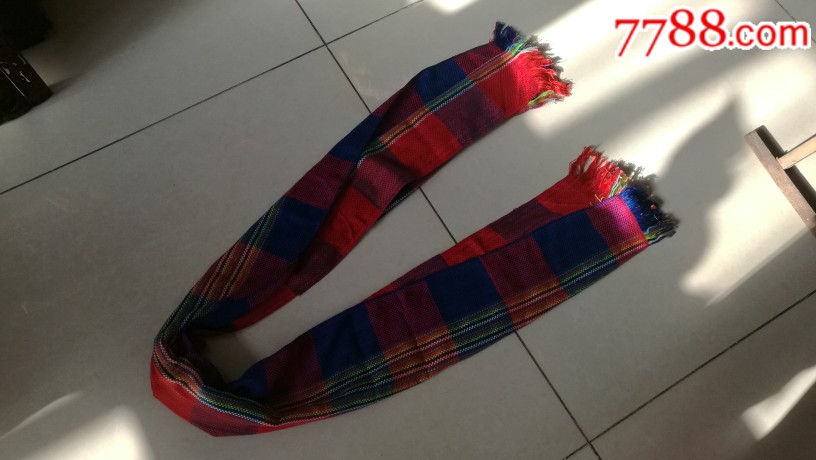 老围巾,老围脖,披肩,年代戏影视道具,多彩格,非常漂亮