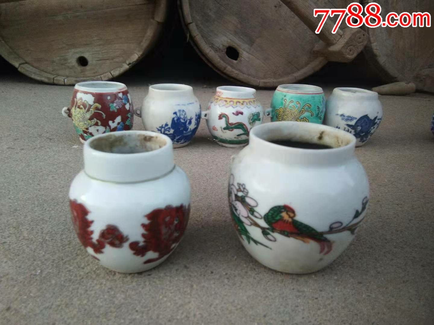 精品鸟食罐12个,包老,正常使用,收藏摆设佳品._价格600.