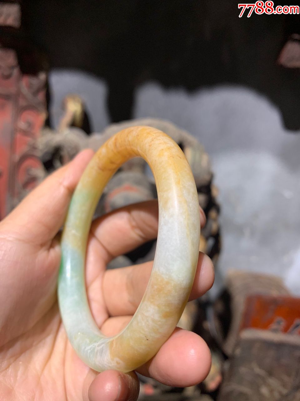 bz3749玉镯清代老物件古玩古董收藏