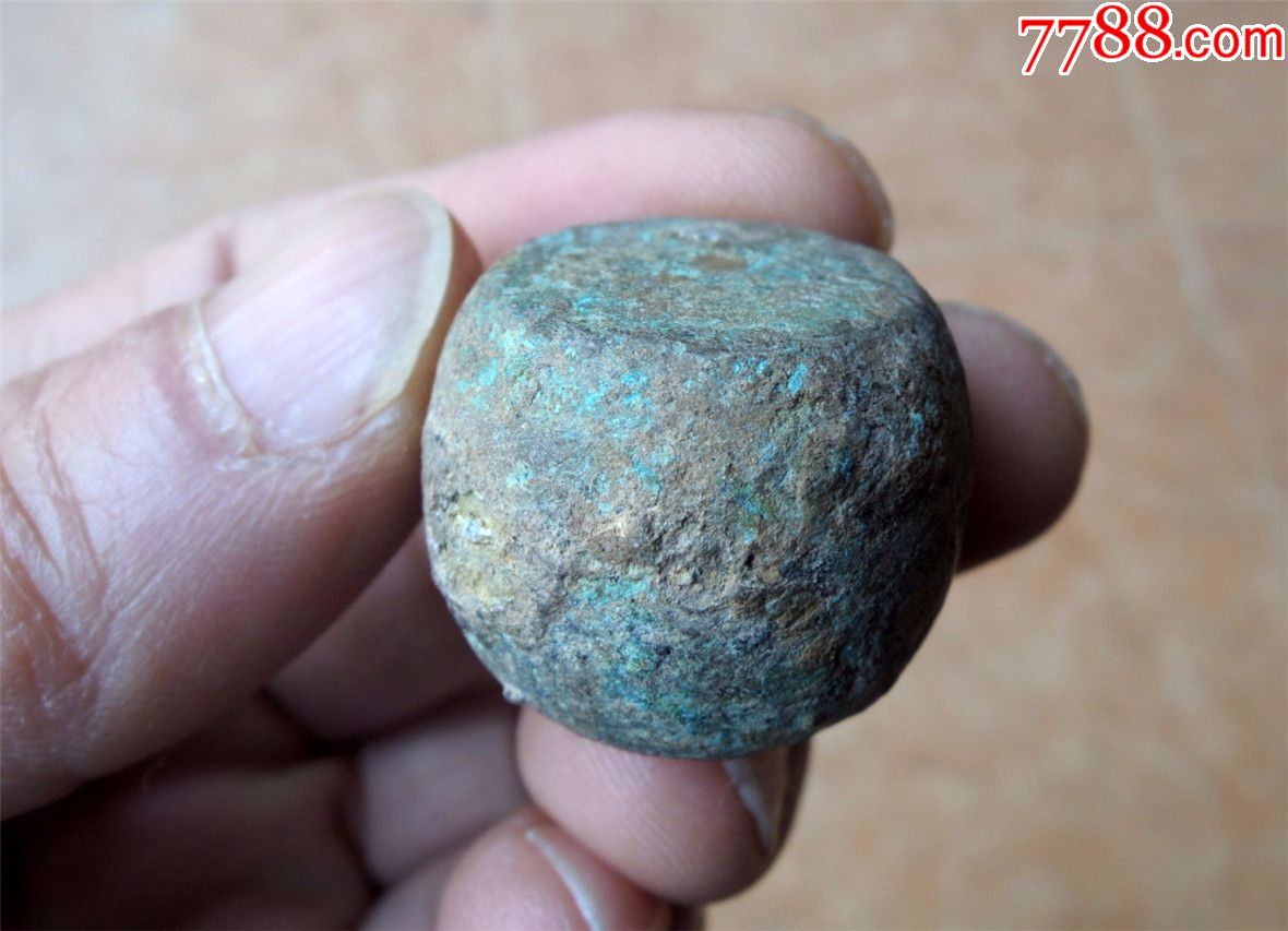度量衡收藏1911a2-元明时期老包浆小号鼓形青铜权砝码