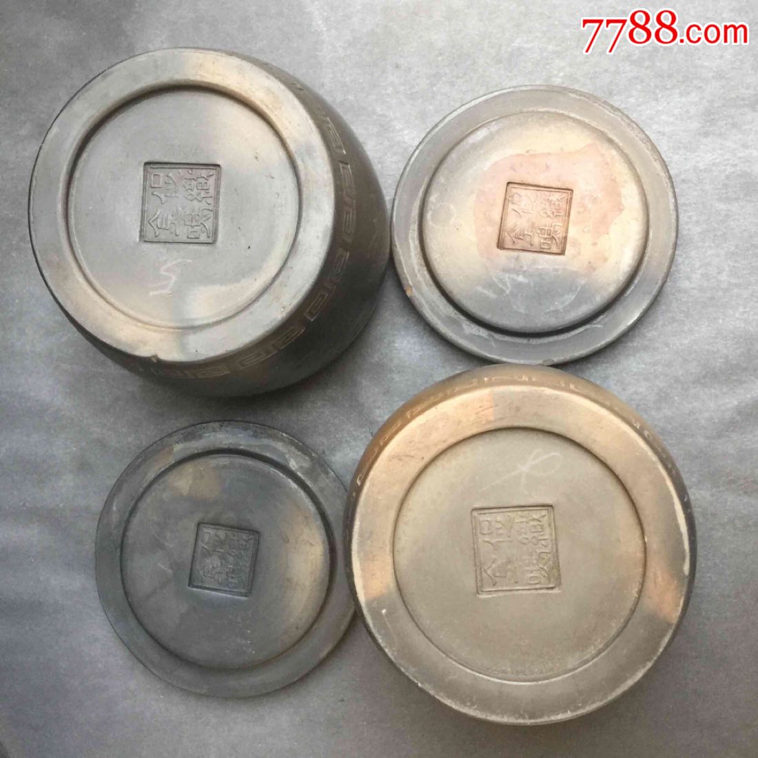 蛐蛐罐蟋蟀盆名家张宗玉早期大年份胶泥大口径配罐带罐,干枝梅花,促织