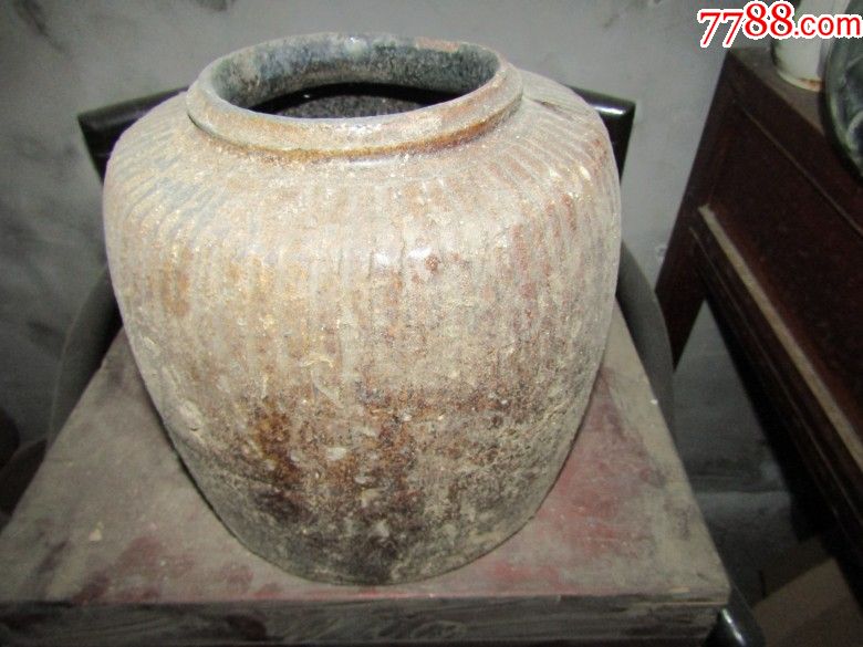 酱釉红砂老罐子000_红陶_乡下古玩【7788收藏__收藏