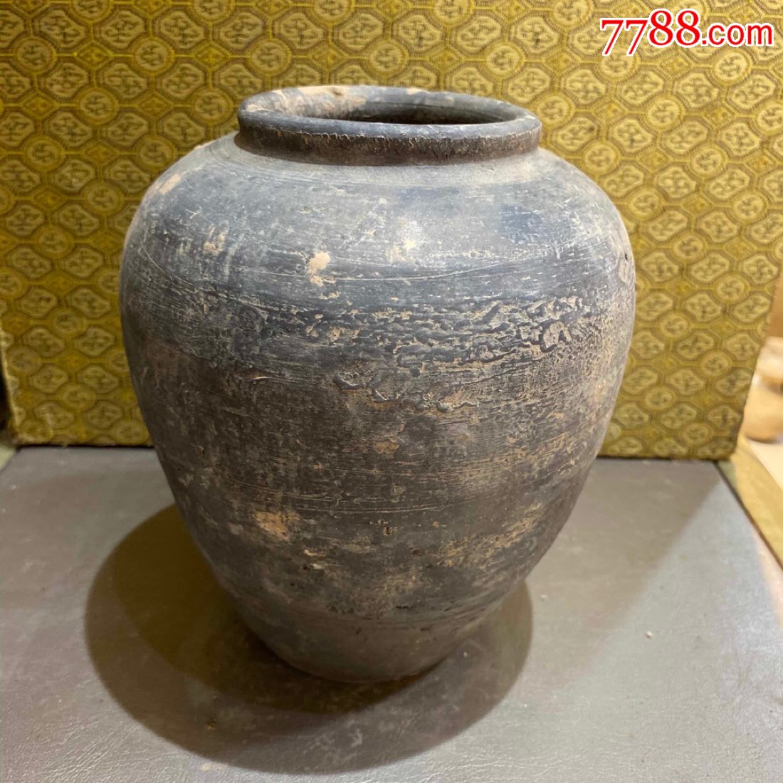古玩陶器古董陶罐汉代陶瓶一个_价格98.