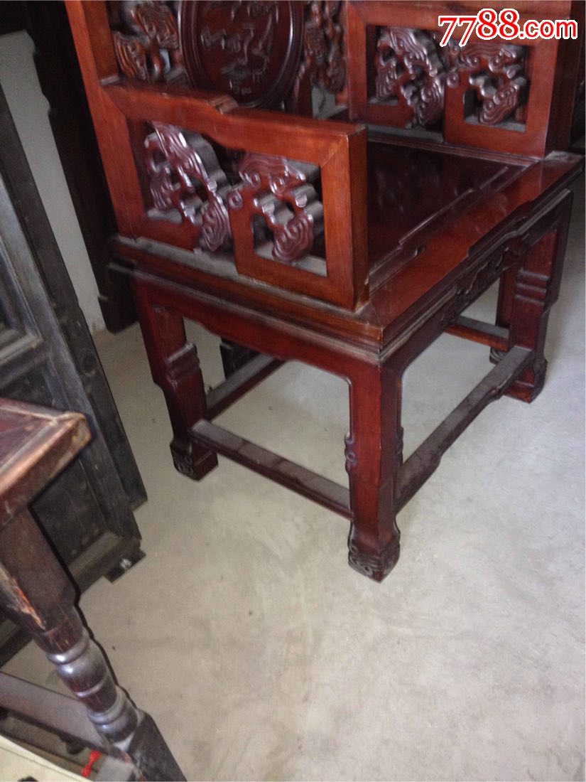 一线地皮货,菠萝格八仙桌99*99*82,太师椅6