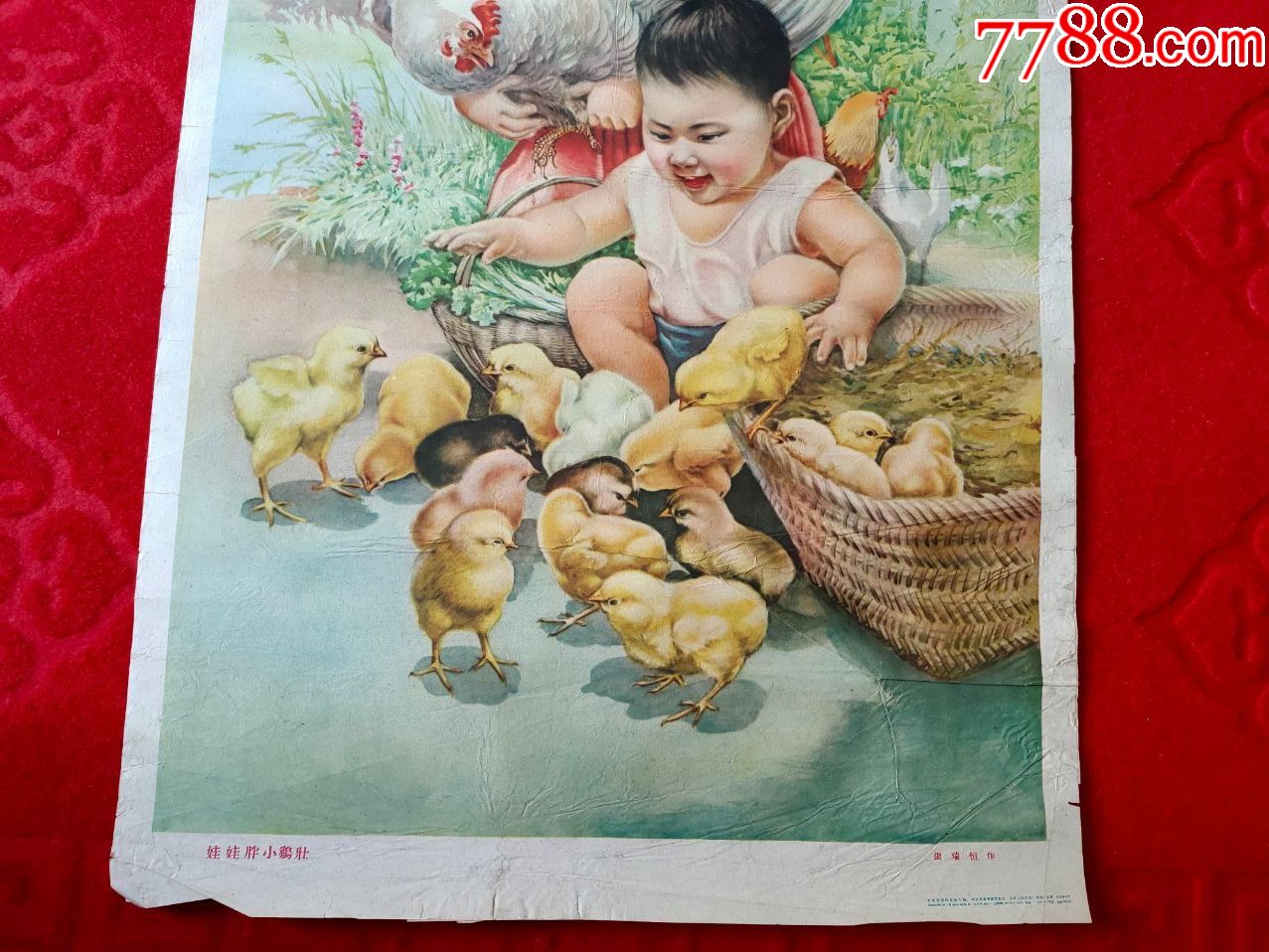 娃娃胖小鸡壮—1960年画