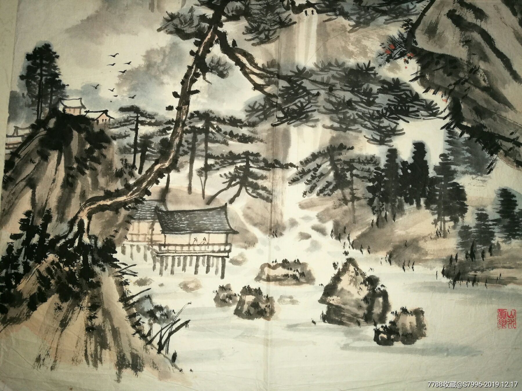 四川著名山水画家王德忠山水画原作