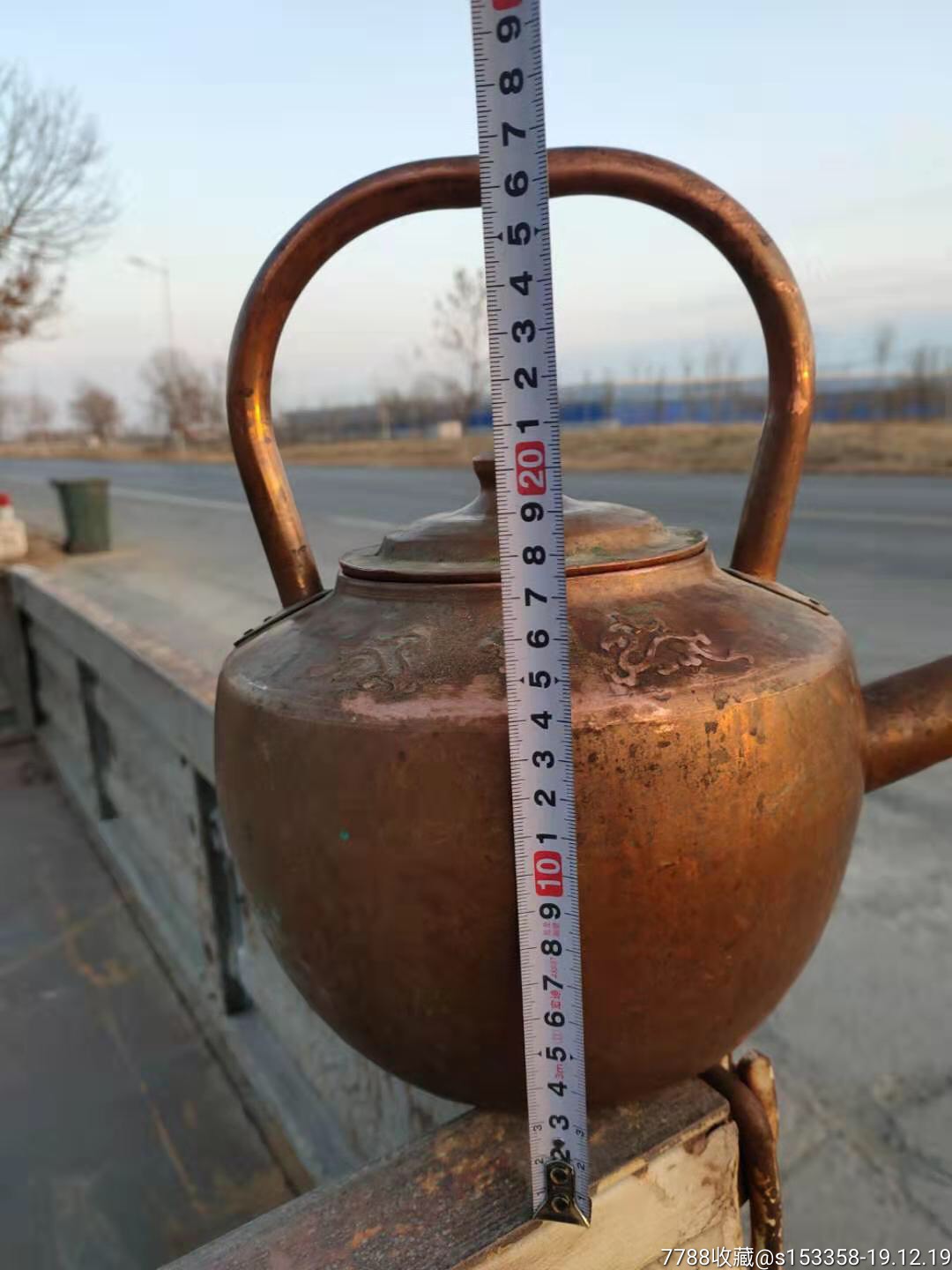 民国时期大碗茶铜水壶