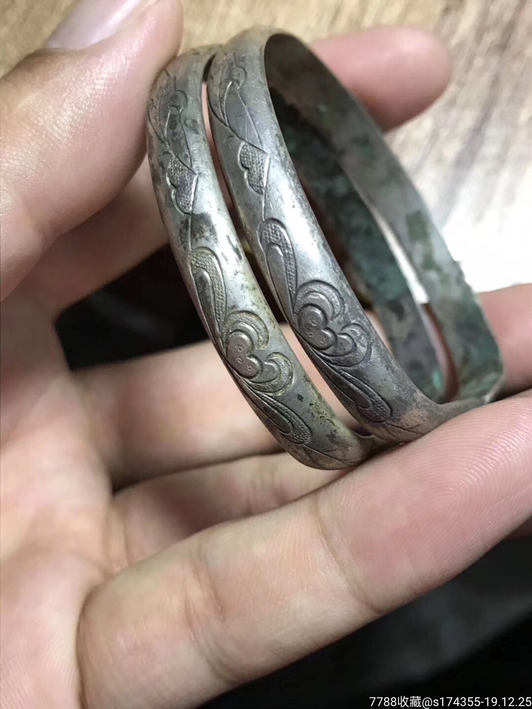 清代纯银手镯