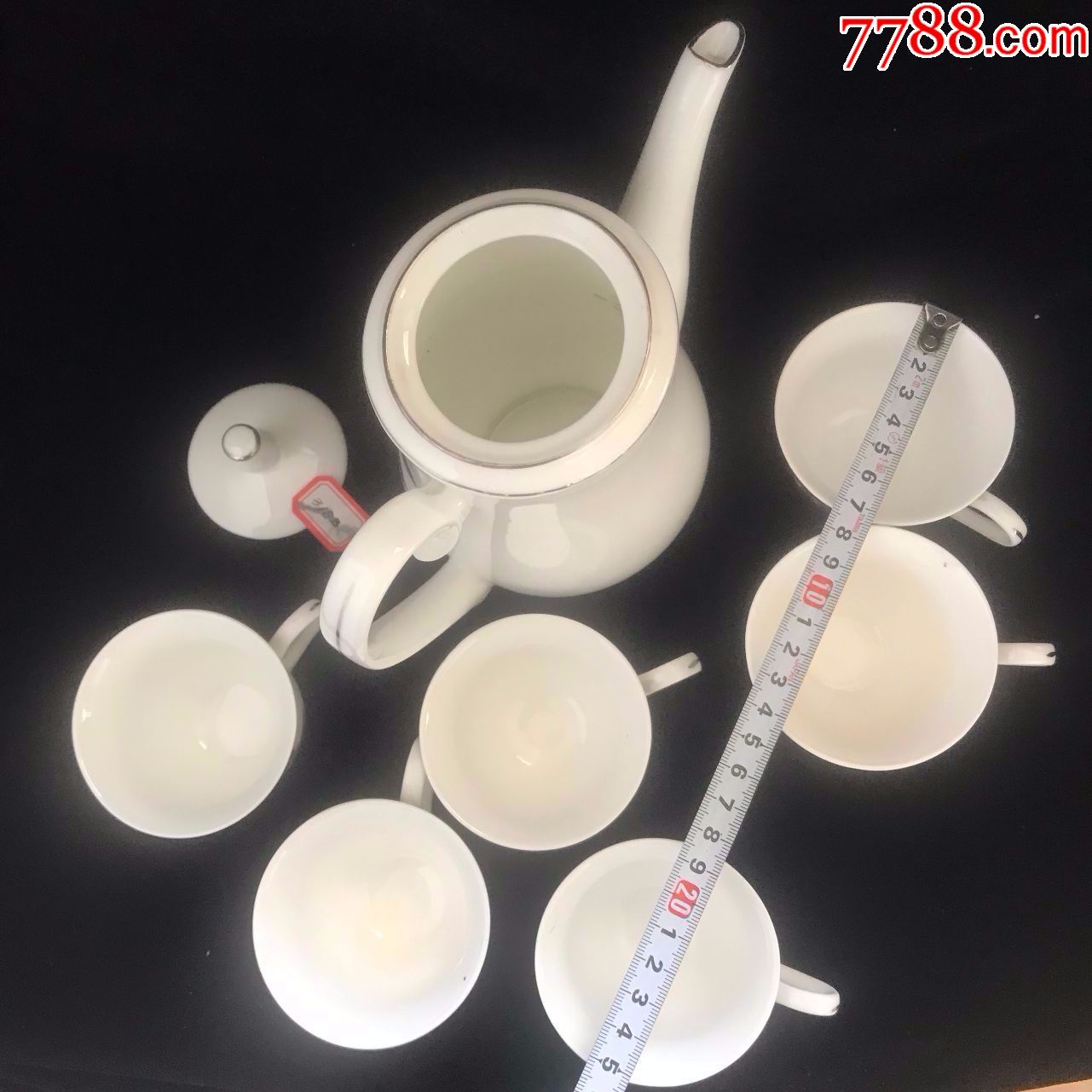 老茶壶1杯3手绘博山3183套装茶具