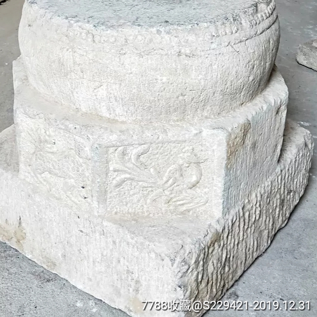 明清时期青石雕动物石鼓石墩石座摆件_石鼓/石墩_古旧藏书屋【7788