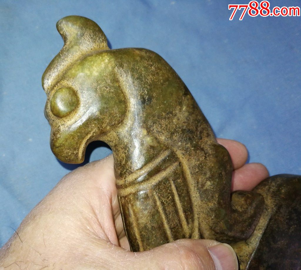 玉鸟神鸟摆件老玉高古玉器红山文化玉器红山玉器老玉器