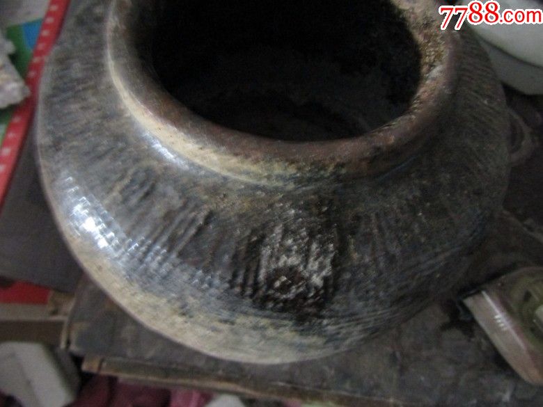 酱釉红砂老罐子_酱釉瓷/紫金釉_乡下古玩【7788收藏