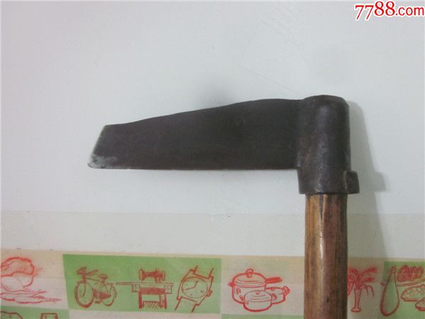 民国时期老式镰刀带字款老包浆民俗老工具.