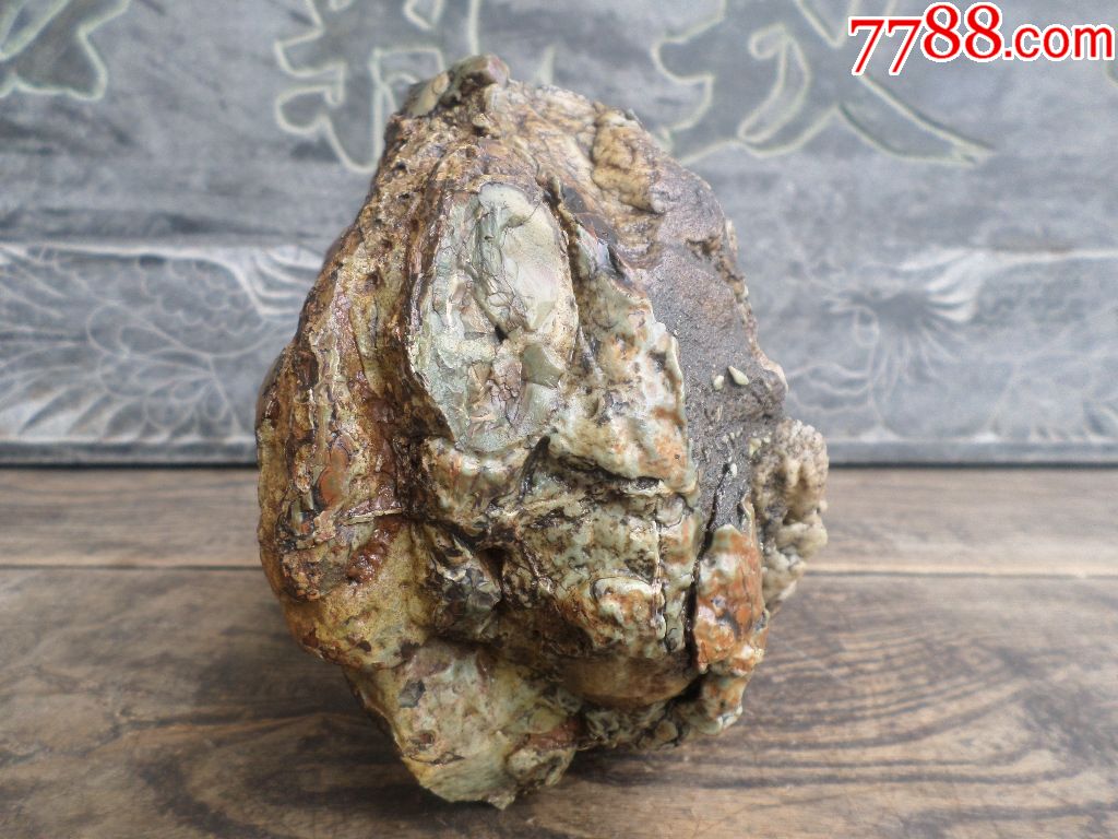 内蒙阿拉善沙漠漆戈壁地表料玛瑙原石风凌砺石老皮开片俏色马牙石
