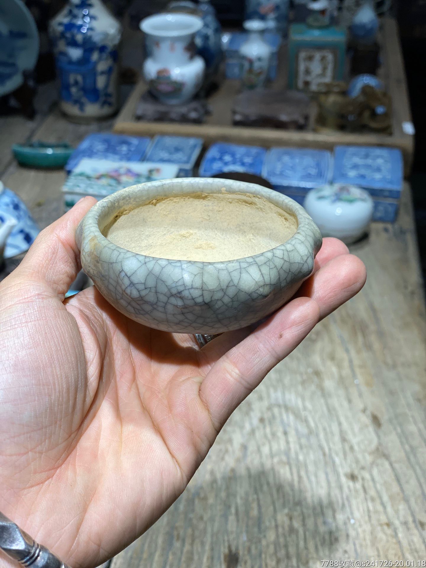 12417080年代石湾窑旧盆