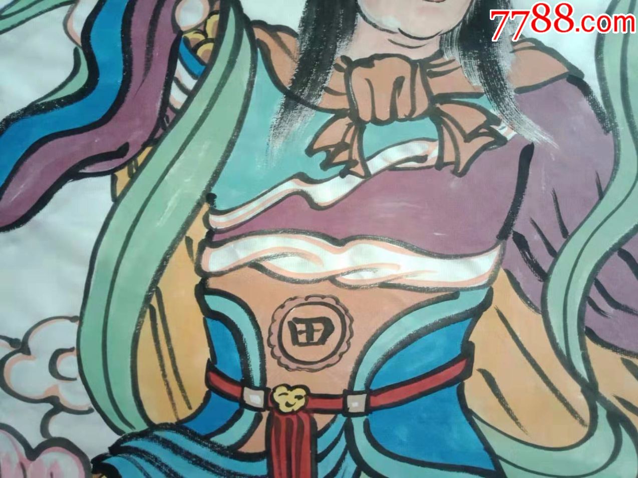 田公元帅画像,人物画国画武将,保证纯手工绘画,大尺寸,抓紧