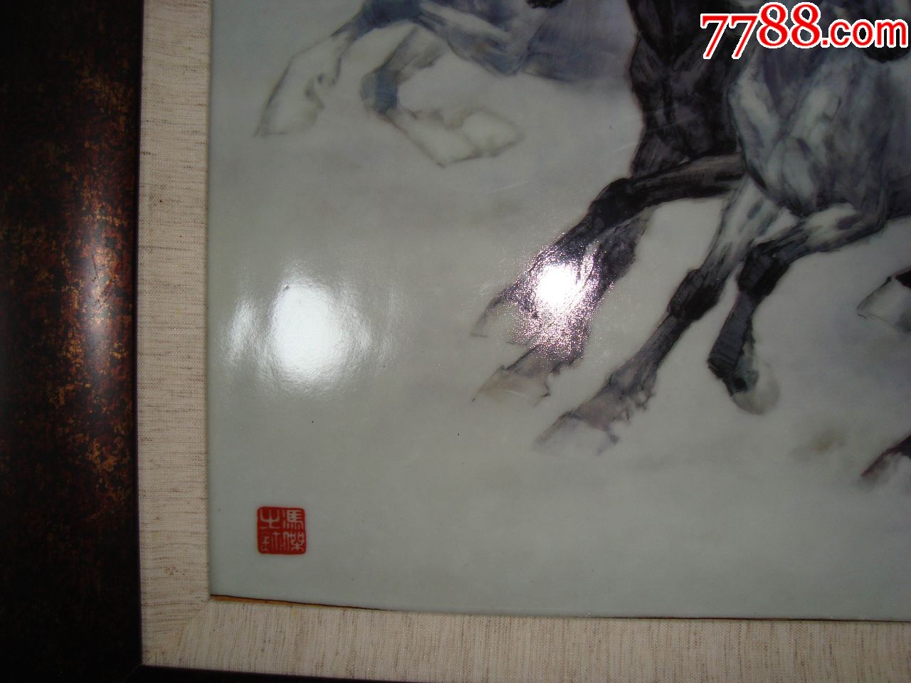 名家"冯杰"瓷板画-60厘米*35厘米