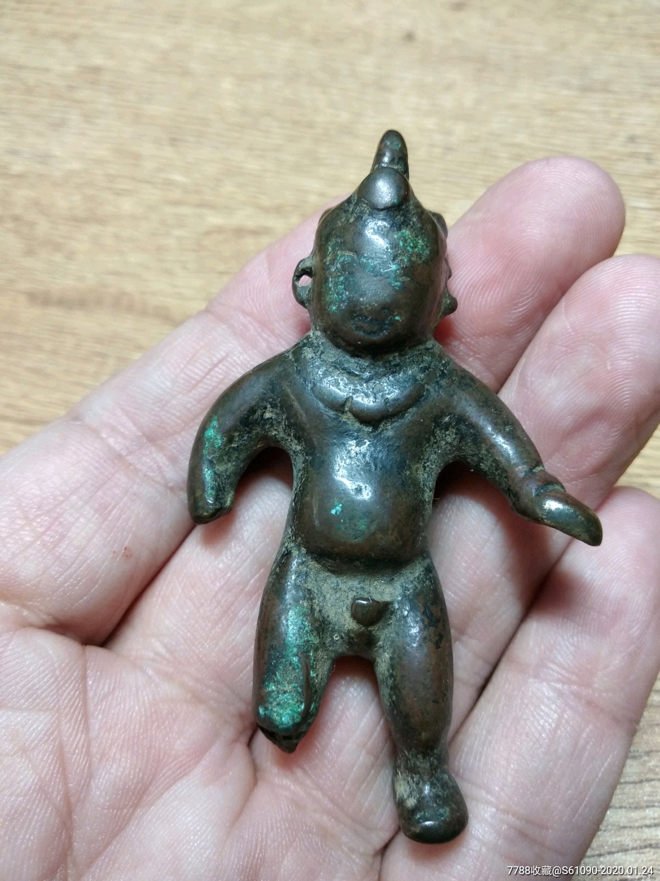 小铜人,辽金时期,有残