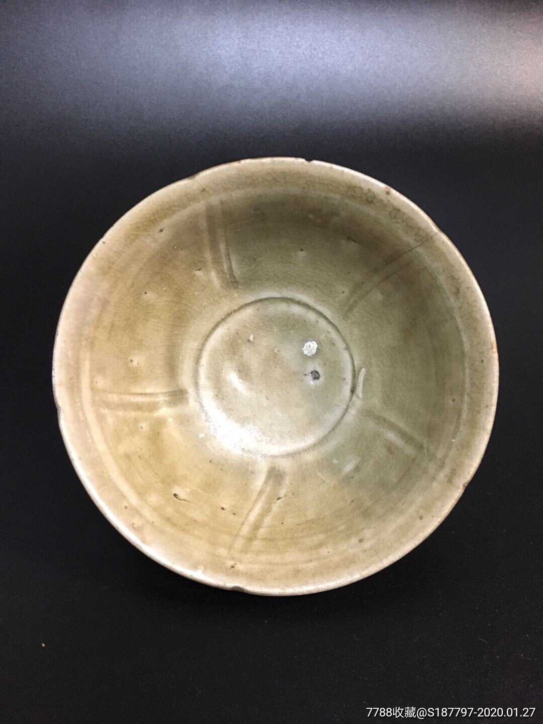 宋代越窑碗宋代越窑花口茶酒碗