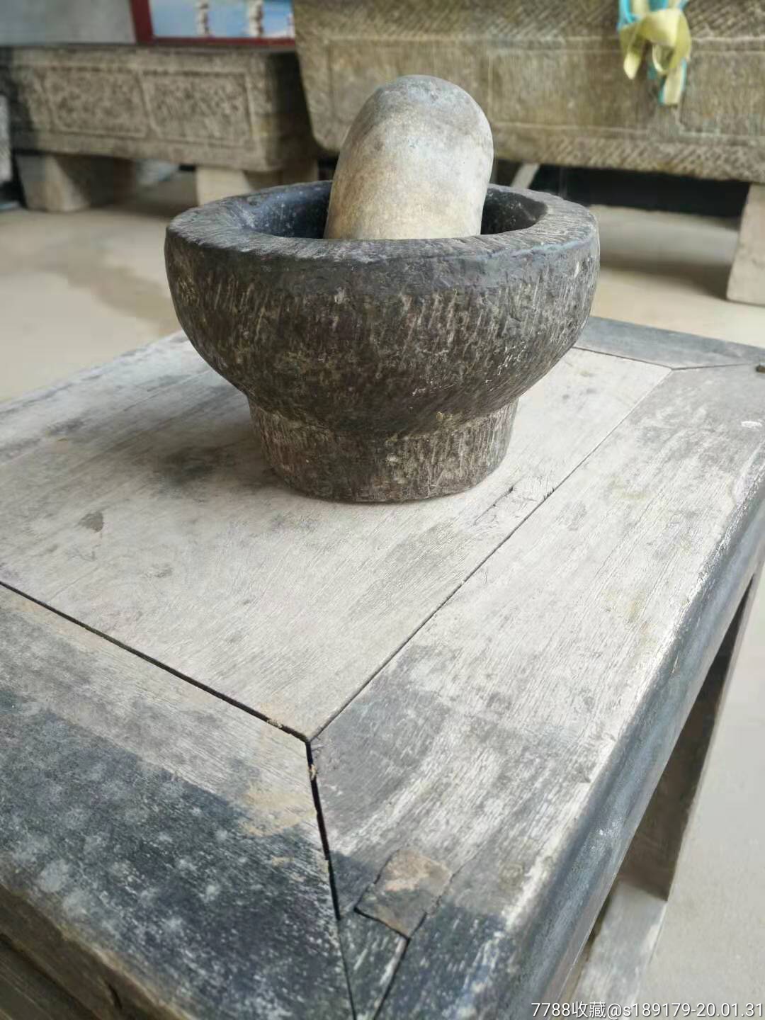 百年青石老石臼45