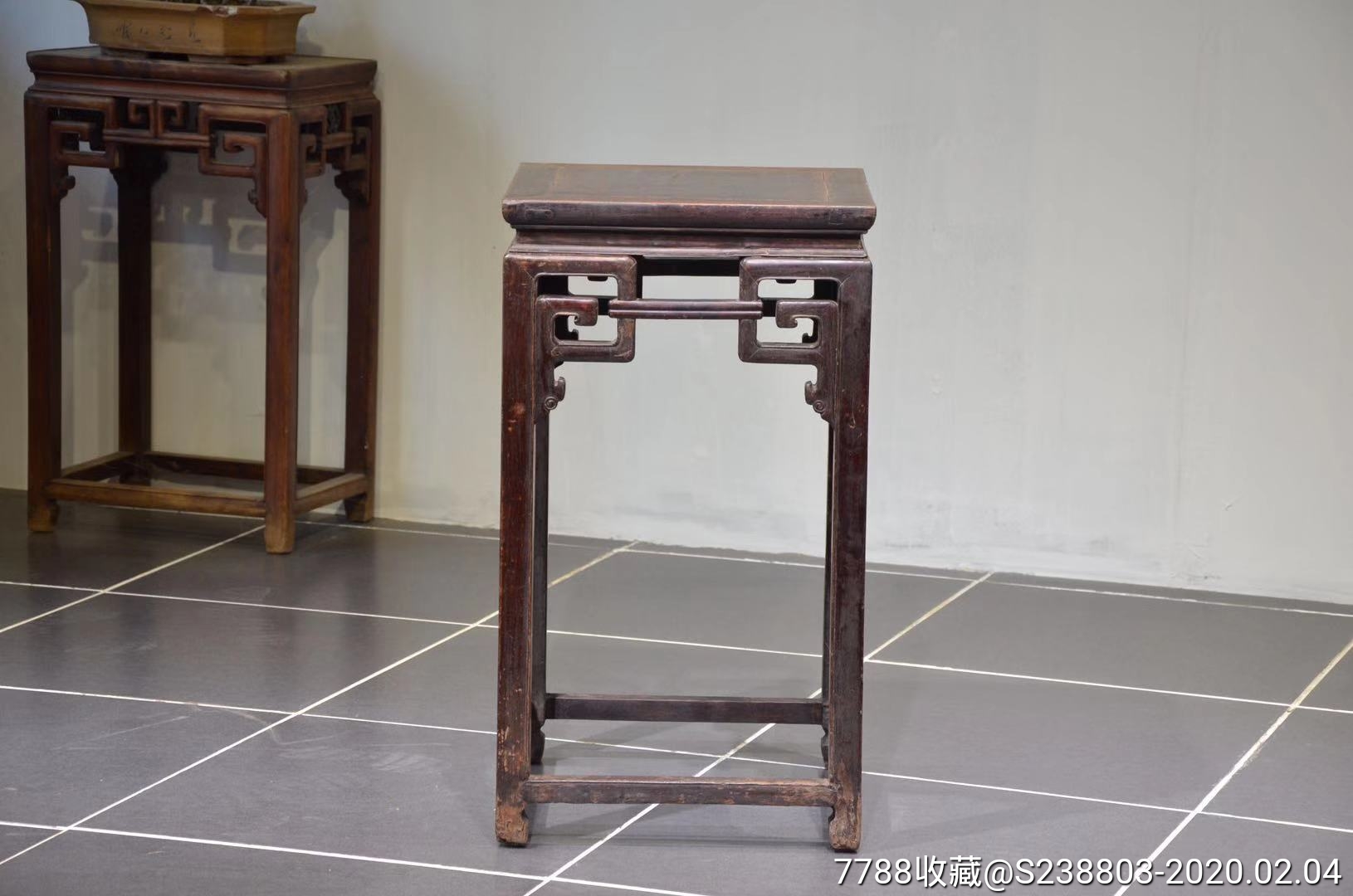 榨槡木清代尺寸;4,木花架,其他木质,80-100cm,40-60cm【明清古古玩