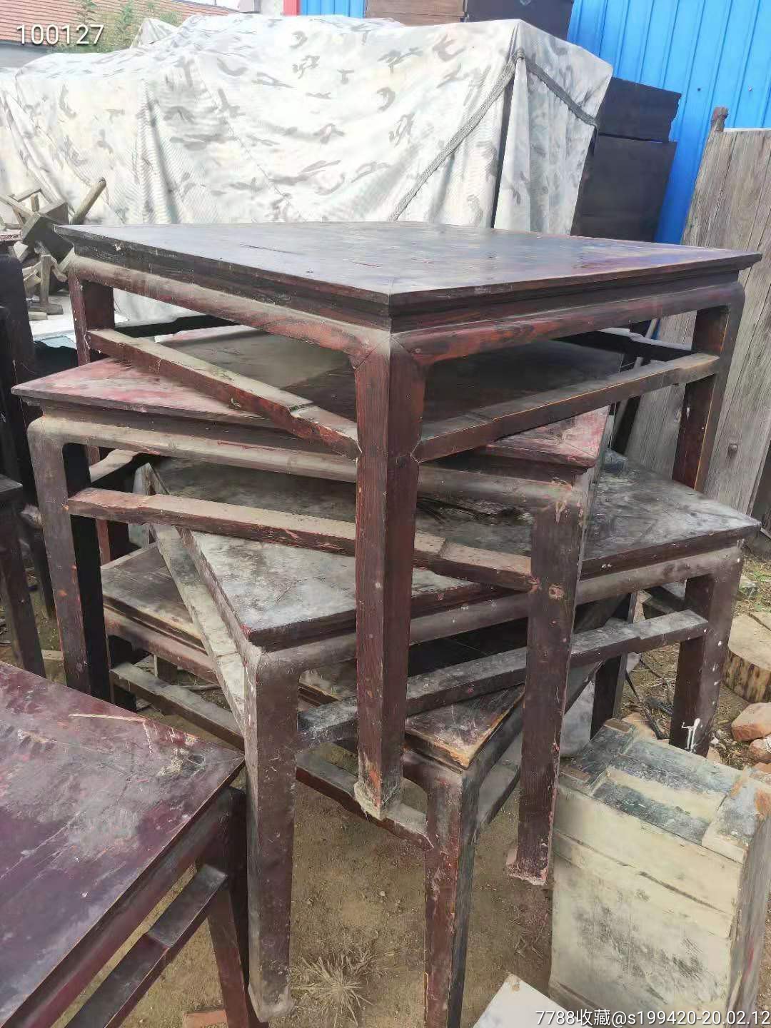 乡下收到老方桌30个.质量都很好的,全品包老.要多优惠