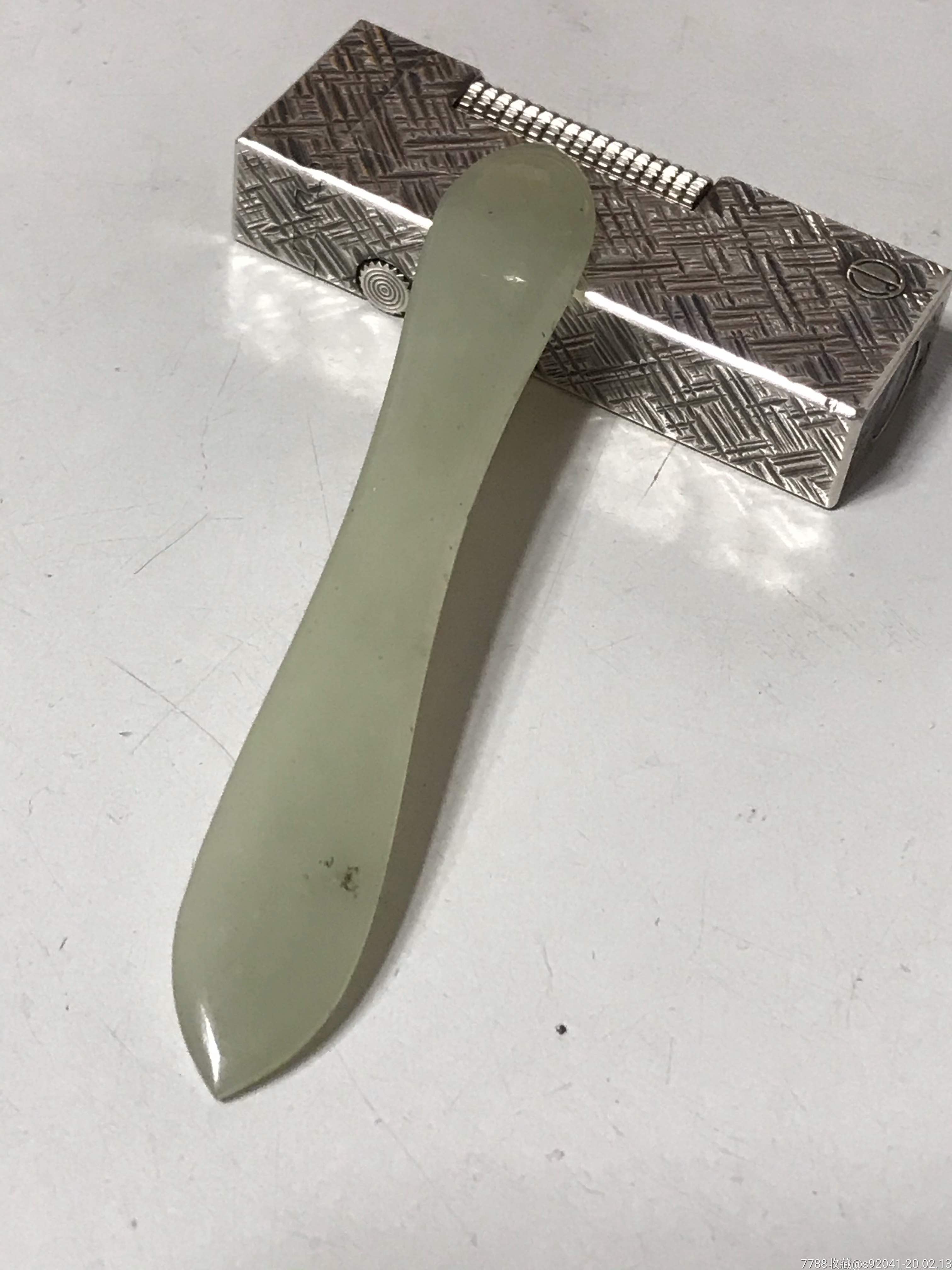清代和田玉簪子,和田玉,清朝,白玉,玉簪/头饰,福寿吉庆【边缘杂货店】