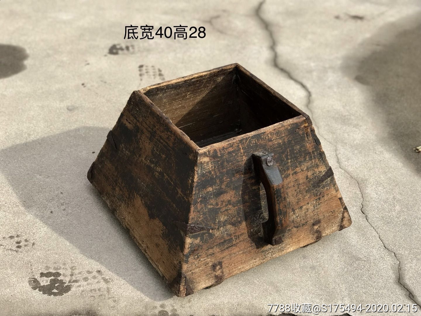 清代老米斗全品古代度量衡器包浆老辣,民俗馆收藏展示