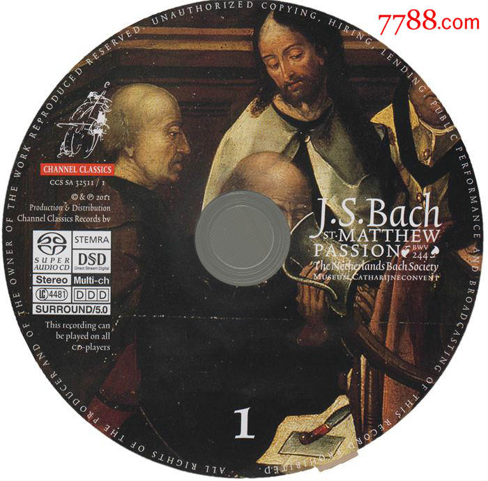 bachmatthewpassion3碟sacd巴赫马太受难曲