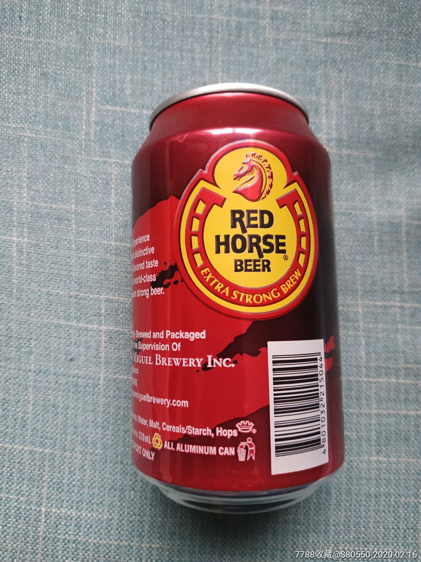 红马烈啤酒空罐