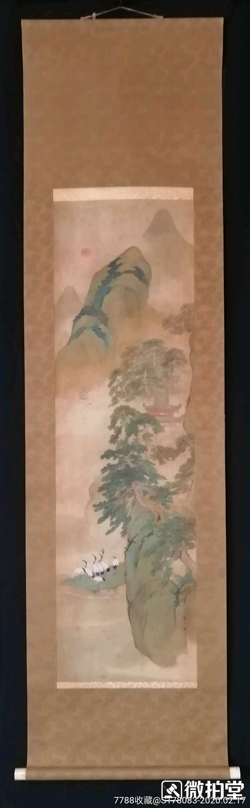 日本回流字画,山水画