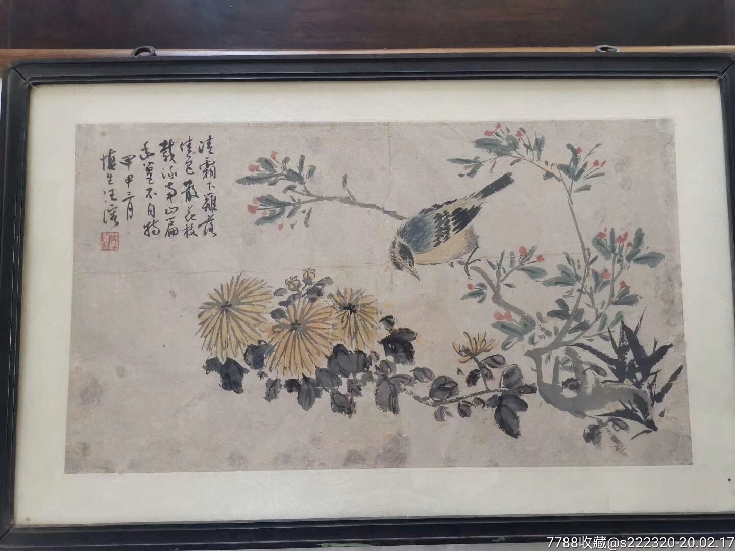 著名画家汪慎生花鸟画_价格4888.0000元_第1张_7788收藏__收藏热线