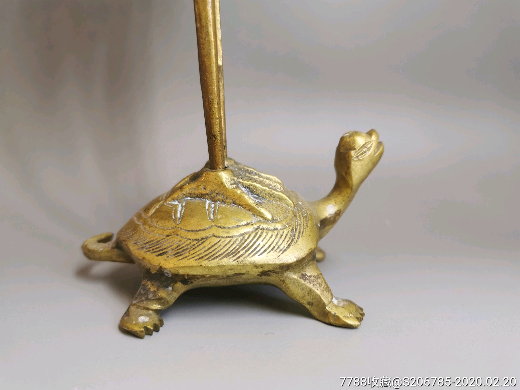 日本回流纯铜龟鹤齐寿摆件,昭和时期