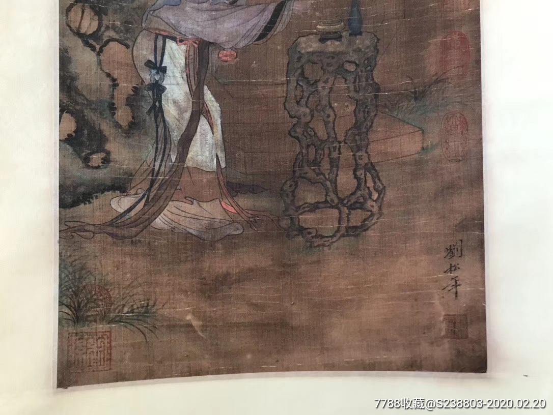 刘松年精品丝绢画(约1155-1218)南宋孝宗,光宗,宁宗三朝的宫廷画家.